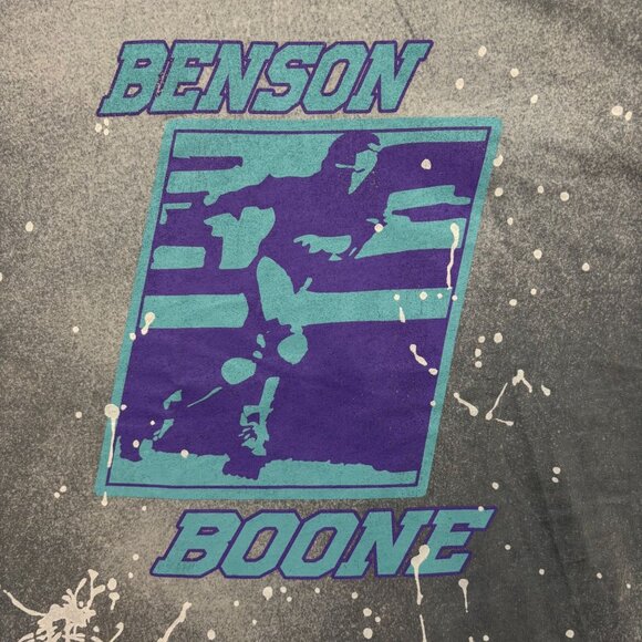 Benson Boone Rollerblading Vintage Splatter Dye Pop Tee L - Picture 2 of 4